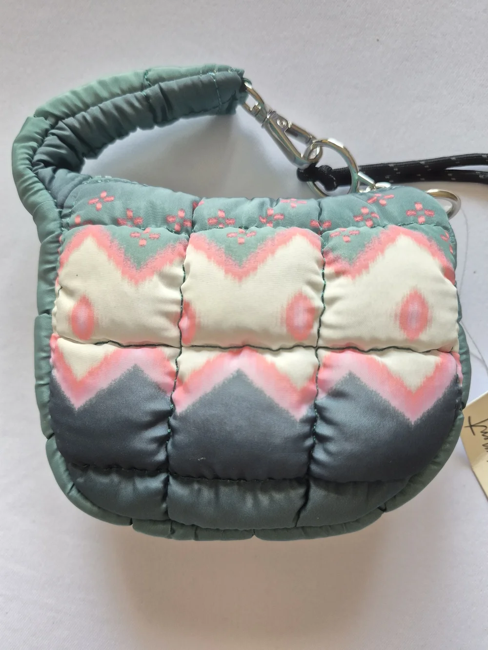 Free People Movement Quilted Geometric Mini Wristlet Bag